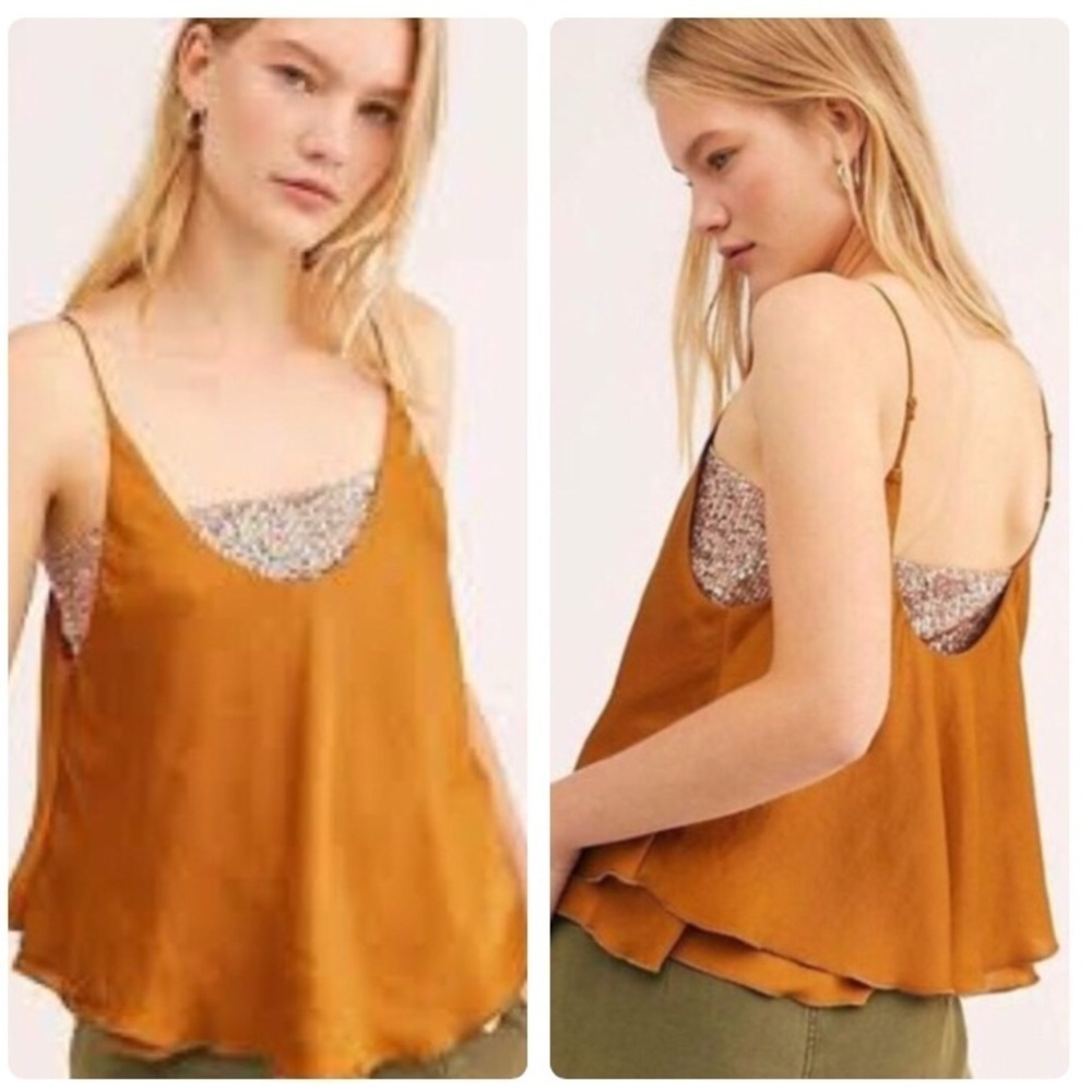 Free People Turn On Cami Sequin Top